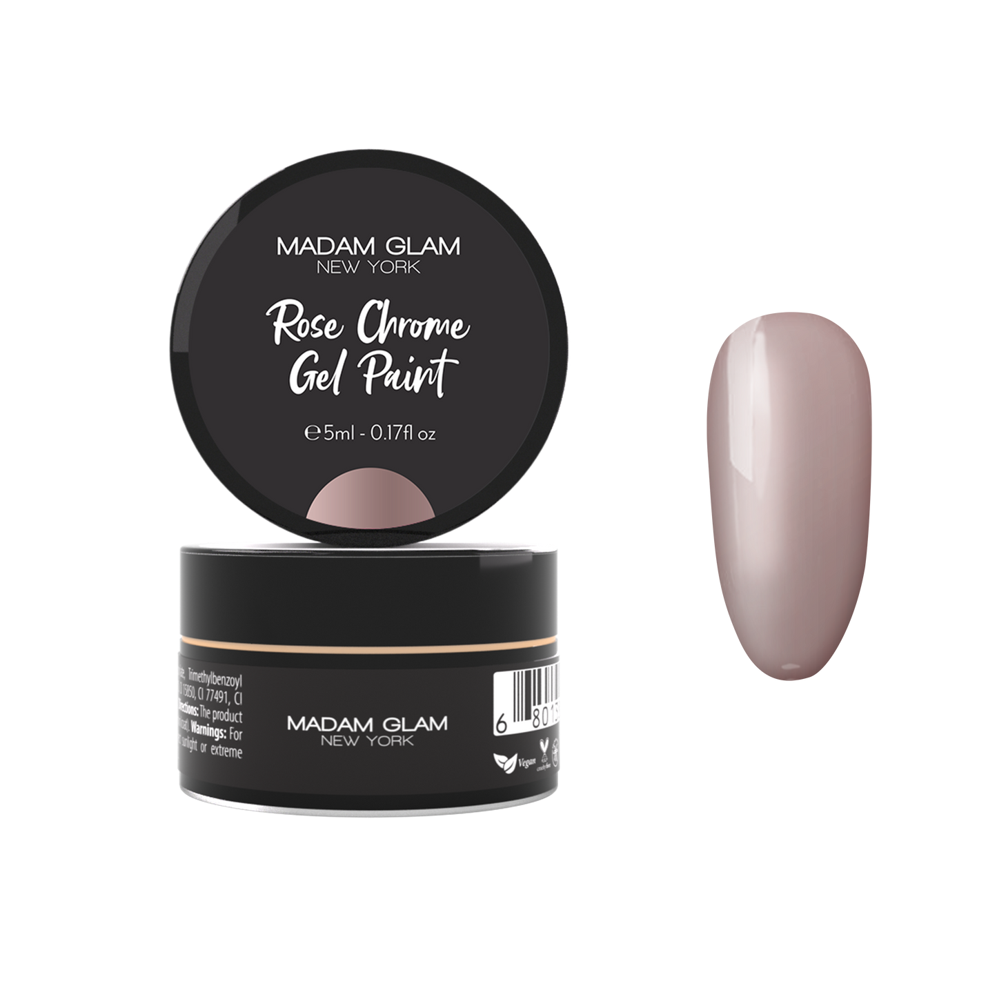 Rose Chrome Gel Paint Madam Glam