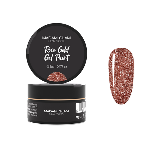 Rose Gold Gel paint Madam Glam