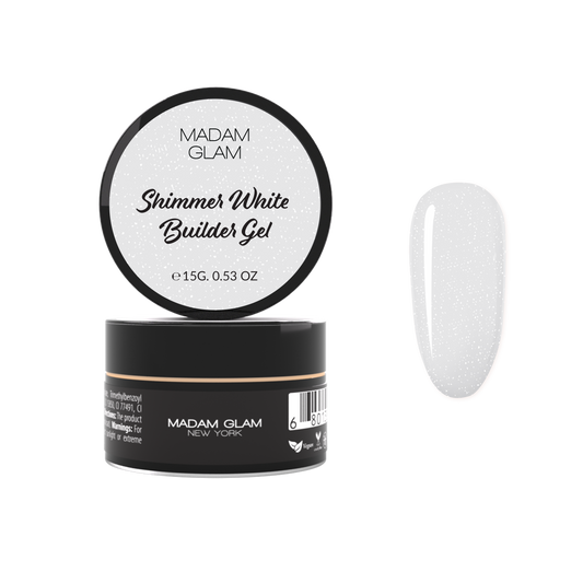 Shimmer White Builder Gel Madam Glam