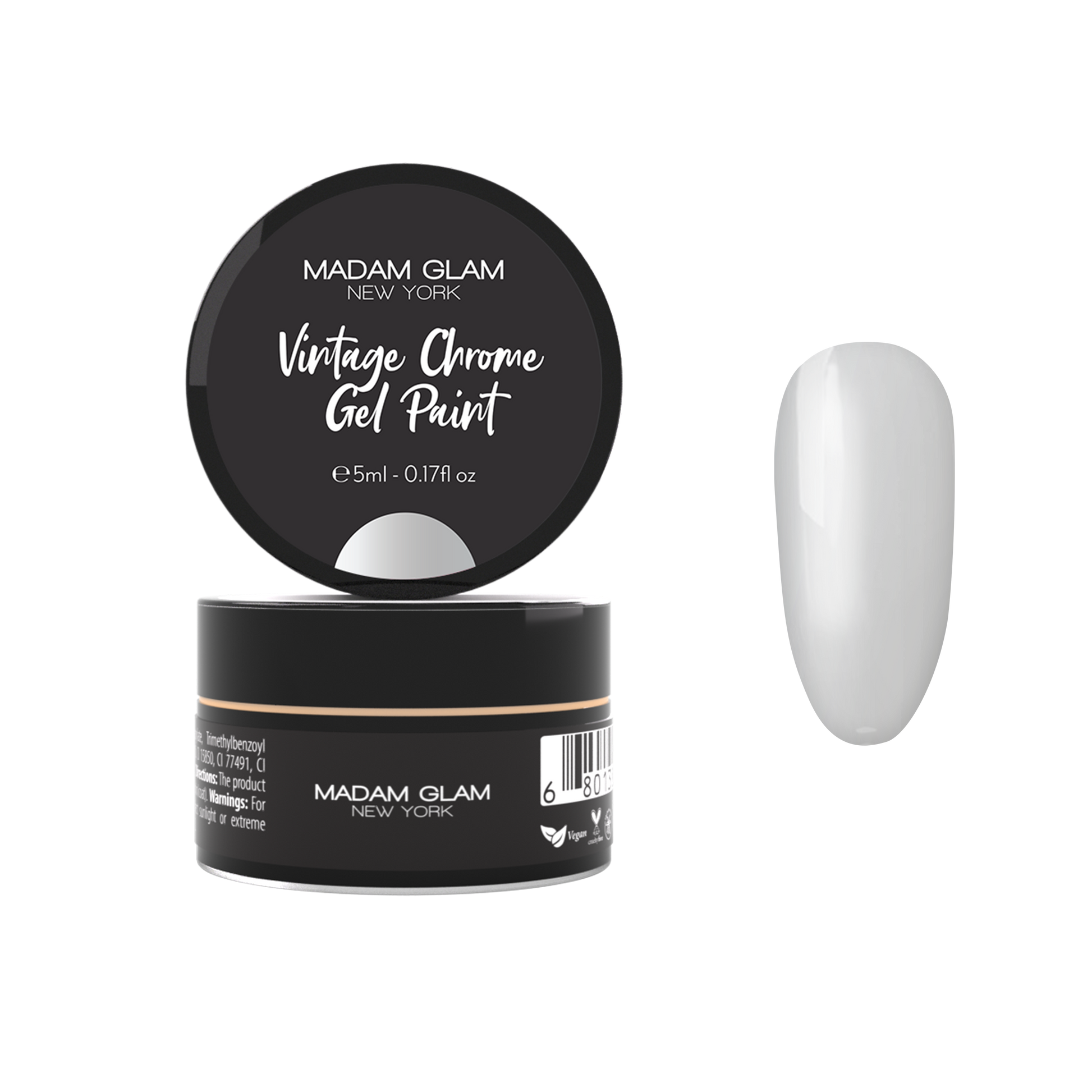 Vintage Chrome Gel Paint Madam Glam