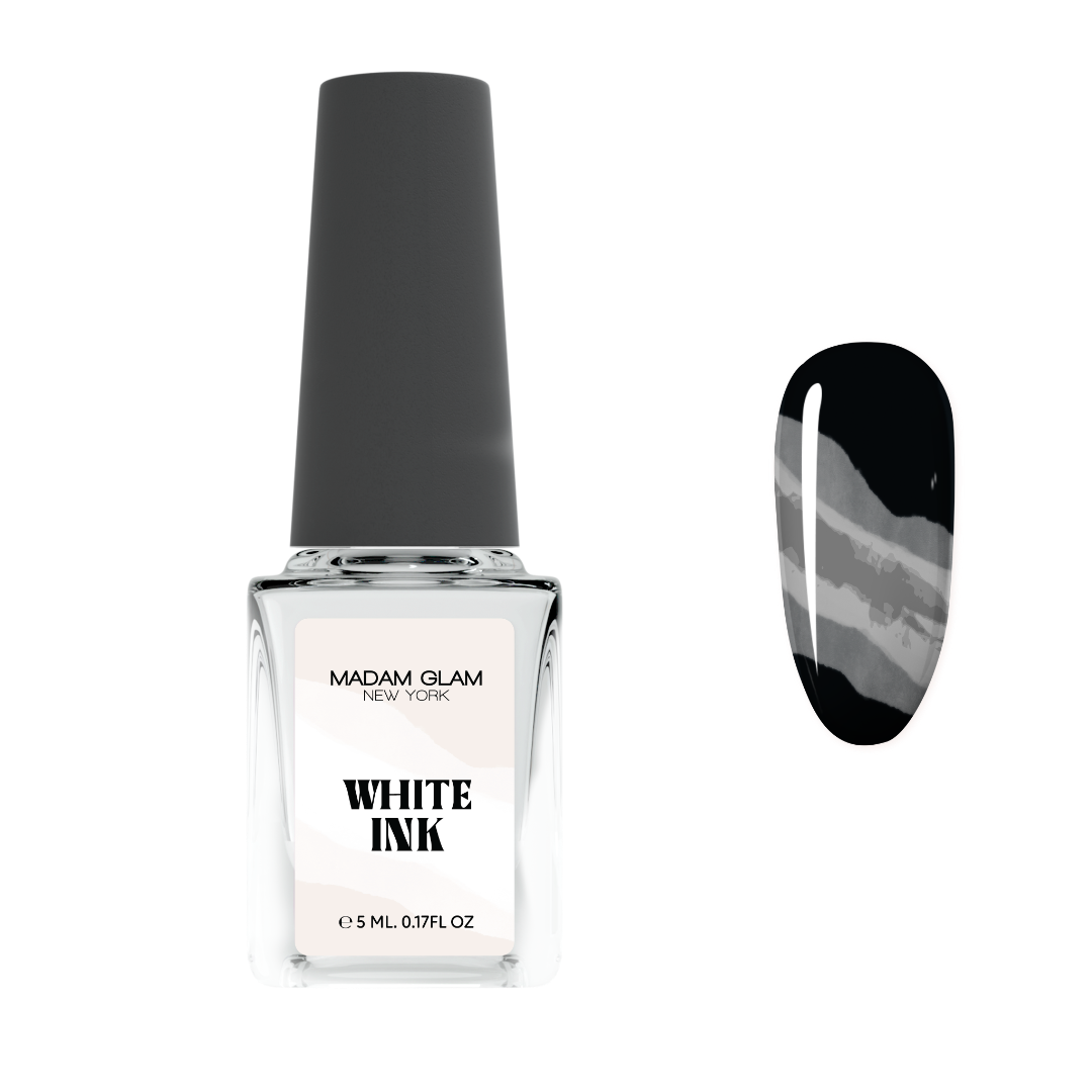 White Nail Art Ink Madam Glam