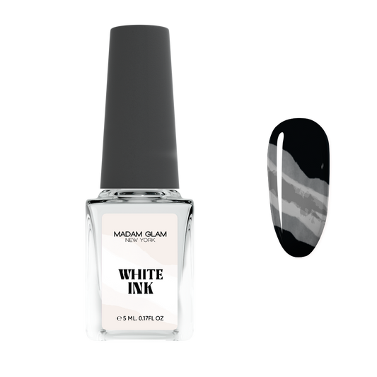 White Nail Art Ink Madam Glam