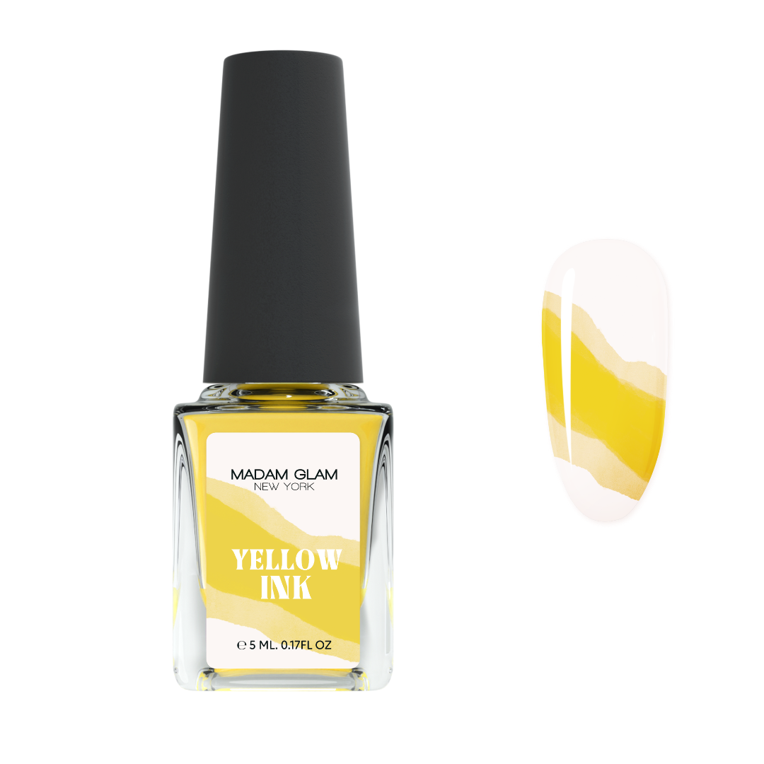 Yellow Nail Art Ink Madam Glam