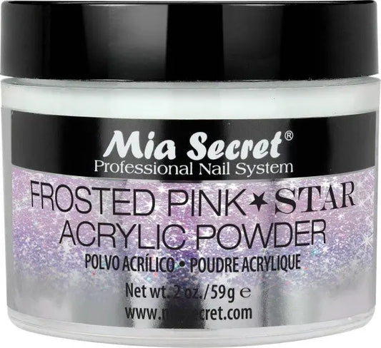 Mia Secret - Frosted  Stars Acrylic Powder 2OZ - #PL430FP-STAR Mia Secret