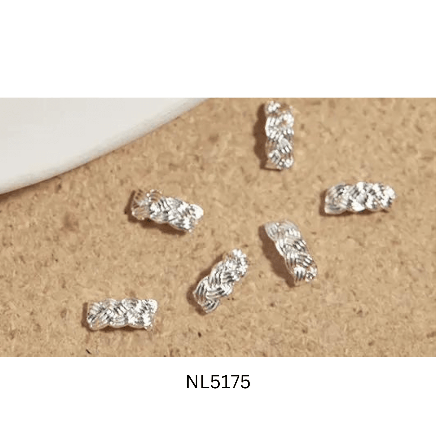 Nail Charm Twist Metal pcs/bag Premier Nail Supply