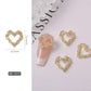 Nail Charm 3D Diamond Heart 1 pcs/bag Premier Nail Supply