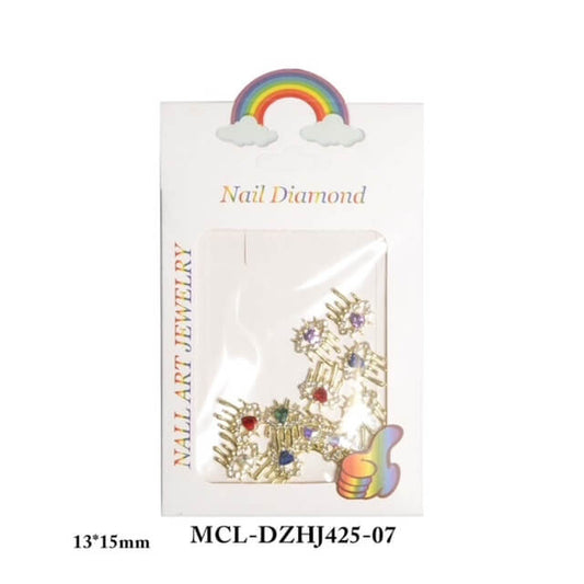 Nail Charm Eyes Rhinestone Color 12 pcs/bag Premier Nail Supply