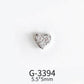 Nail Charm Mini Diamond Heart 2 pcs/bag Premier Nail Supply