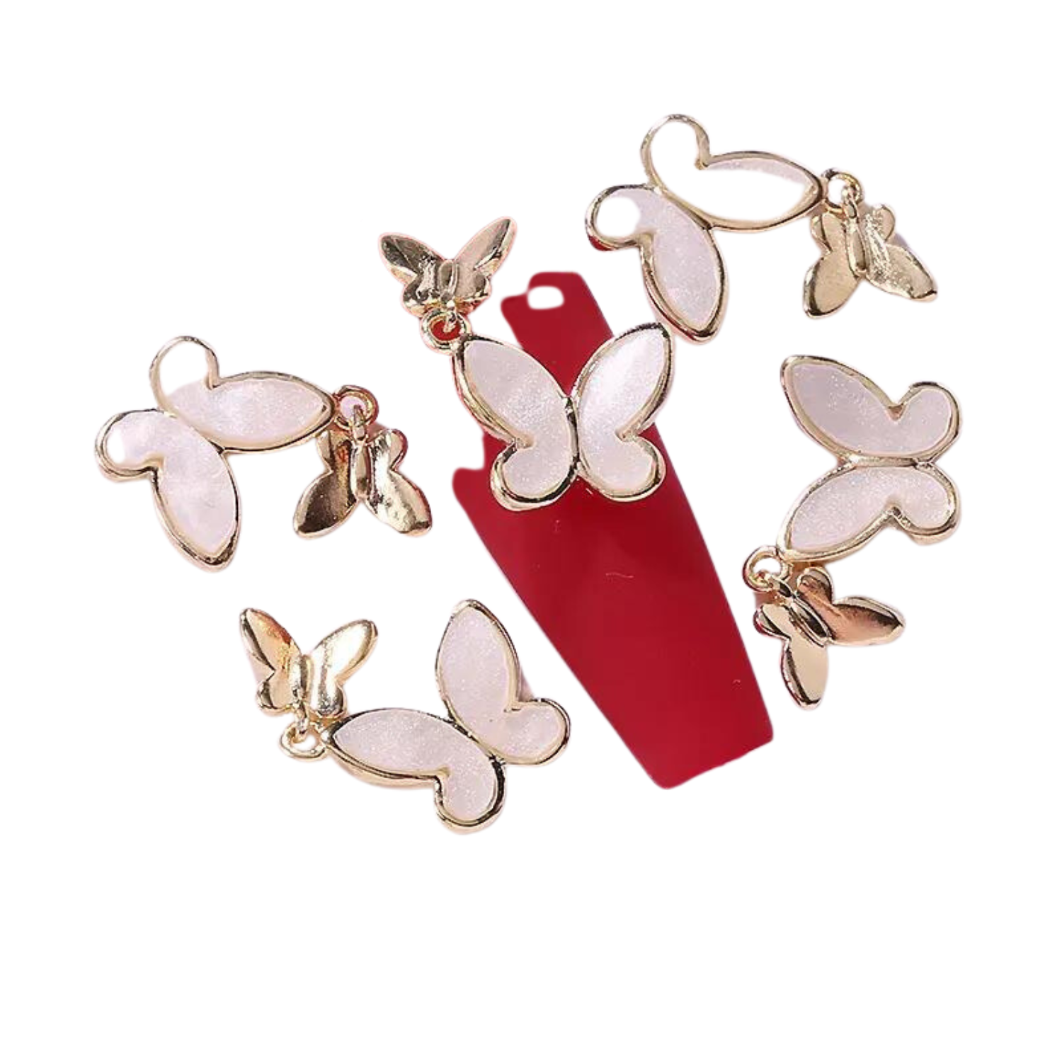 Nail Charm 3D Double Butterfly Seashell 2pcs/bag Beyond Beauty Page