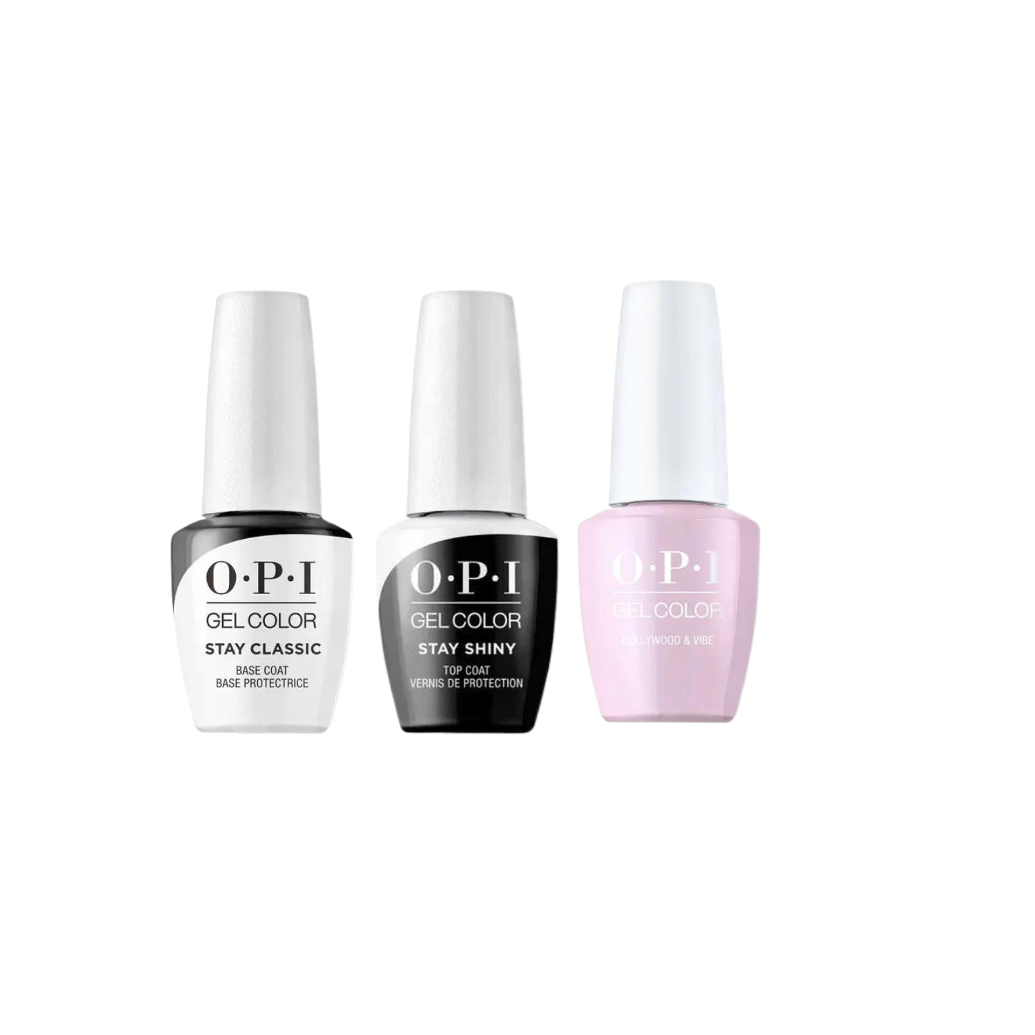 OPI - GelColor Combo - Stay Classic Base, Shiny Top & Hollywood & Vibe OPI