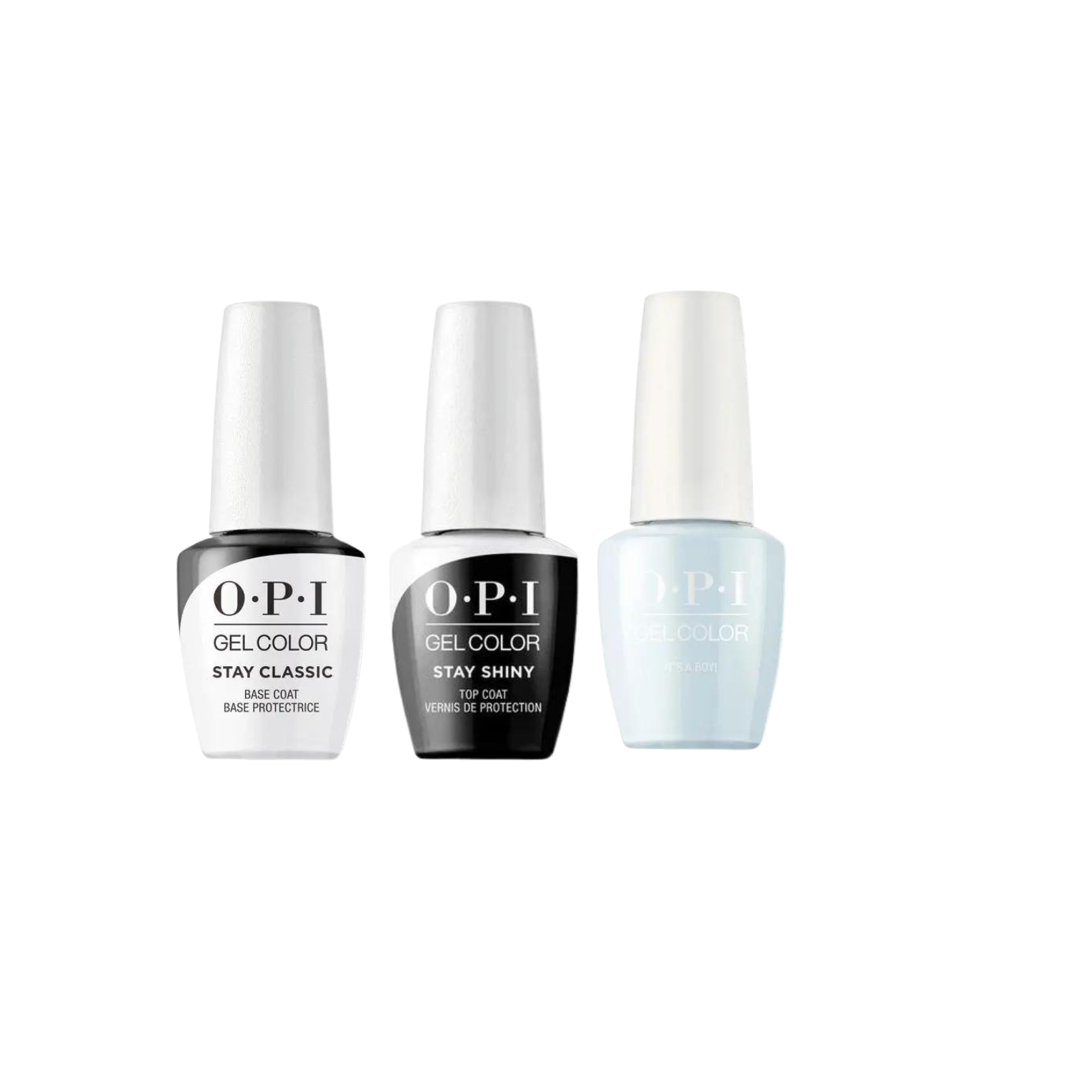 OPI - GelColor Combo - Stay Classic Base, Shiny Top & It's A Boy! OPI