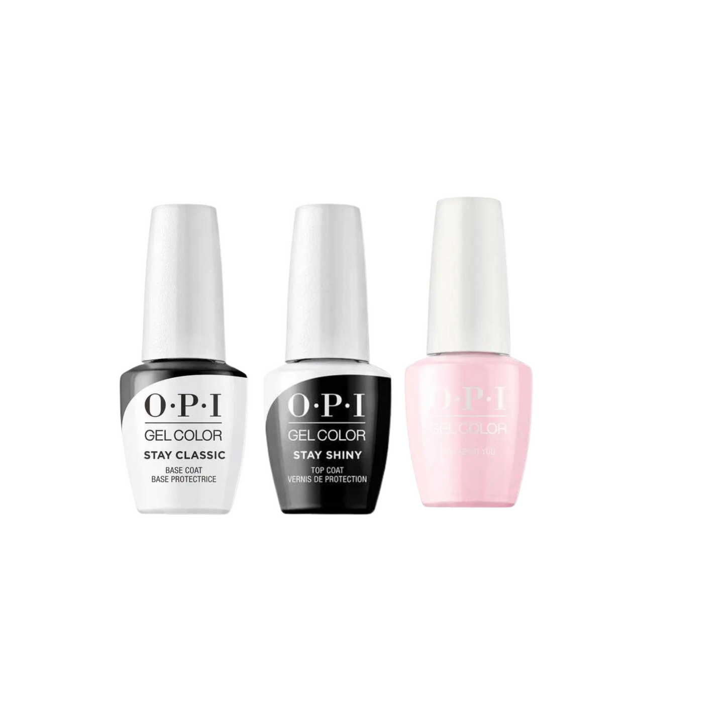 OPI GelColor Combo - Stay Classic Base, Shiny Top & Mod About You OPI