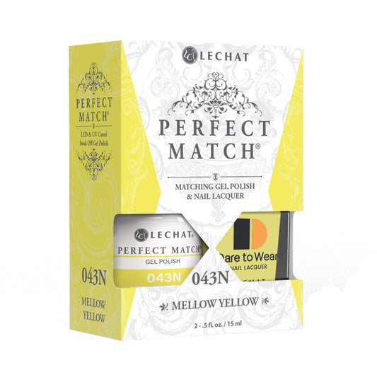LeChat Perfect Match Gel Nail Polish - Mellow Yellow 0.5 oz - #PMS043N LeChat