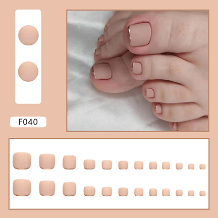 Press On Nail On Pedicure ChicAdventures F040 Beyond Beauty Page