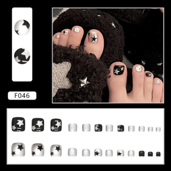 Press On Nail On Pedicure DreamyDigits F046 Beyond Beauty Page