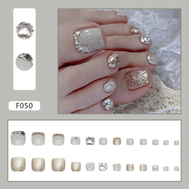 Press On Nail On Pedicure BlissfulDigits F065 Beyond Beauty Page