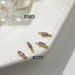 Nail Charm 3D Mini Ring Zircon 2 pcs/bag Premier Nail Supply