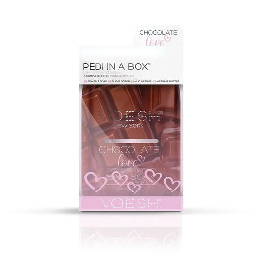 Voesh 4 in 1 Step Deluxe Pedi Chocolate Love Case 50 pack Voesh