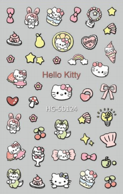 Nail Sticker Hello Kitty #HG5D124 Premier Nail Supply