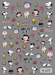 Nail Sticker Snoopy's Valentines #YL1173 Premier Nail Supply