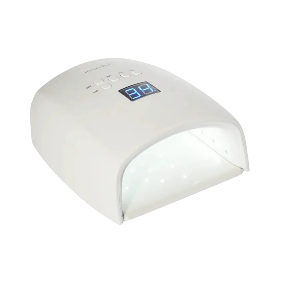 DND WHITE CORDLESS RECHARGEABLE UV/LED LAMP — WHITE DND