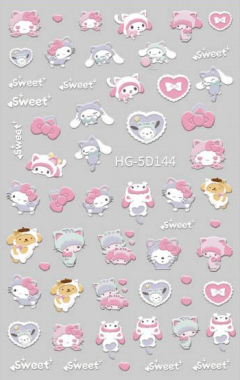 Nail Sticker Hello Kitty 5D #HG5D144 Premier Nail Supply