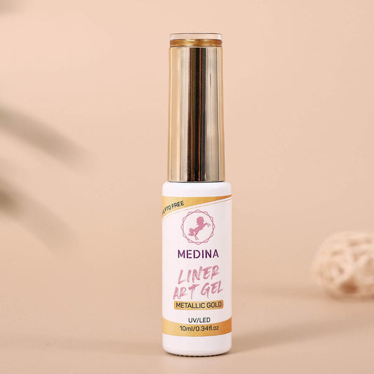 Medina - Nail Art Gel Liner Gold Chrome 10ml Medina