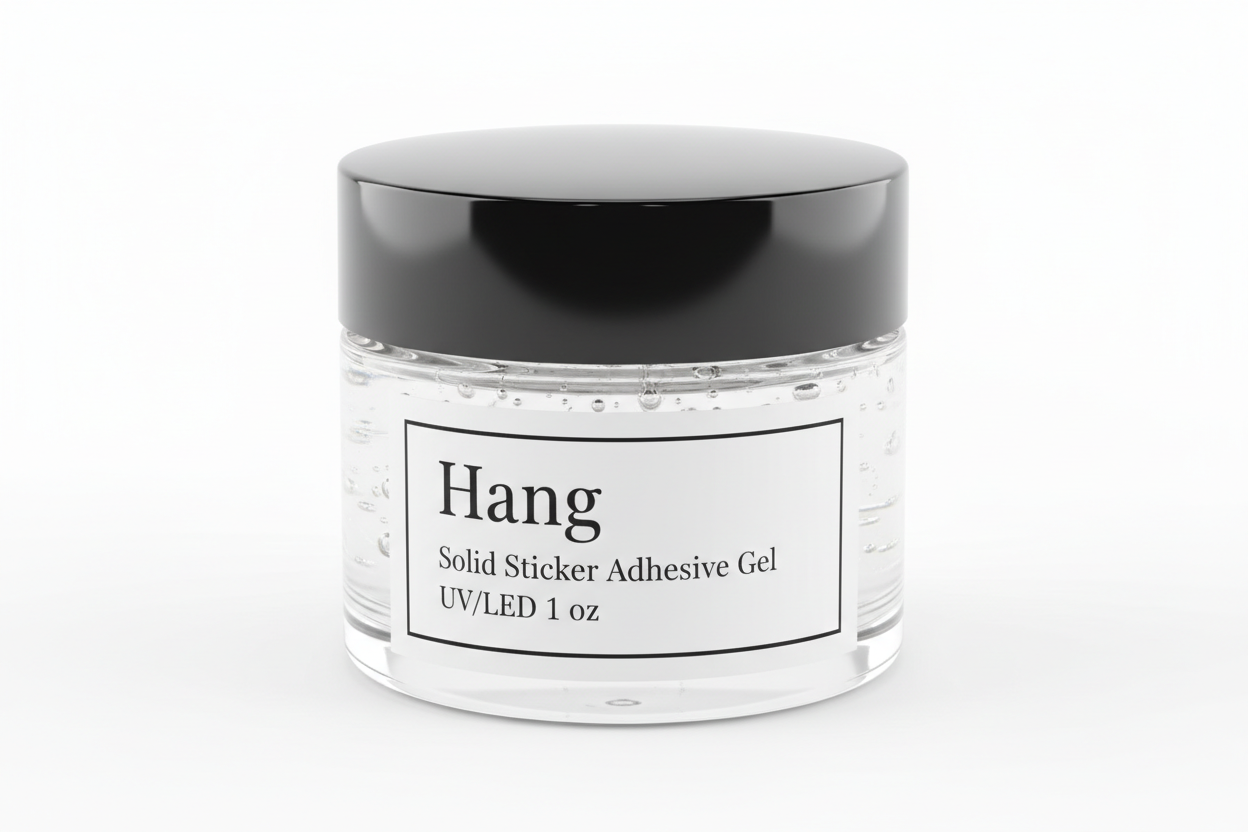 Hang Solid Sticker Adhesive Gel UVLED Jar 1 oz Hang