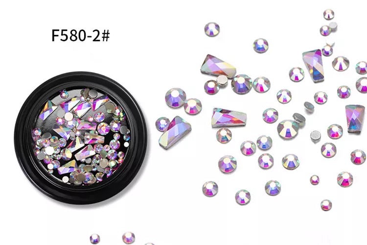 Rainbow Rhinestones Mix - F580-2 Premier Nail Supply