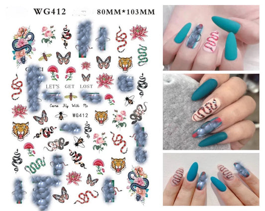 Nail Sticker Colorful Luxury 3D jewels Design -DP413 Premier Nail Supply
