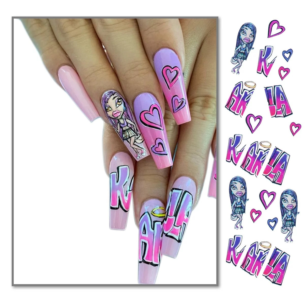 Nail Sticker Kara Love ST109 Premier Nail Supply