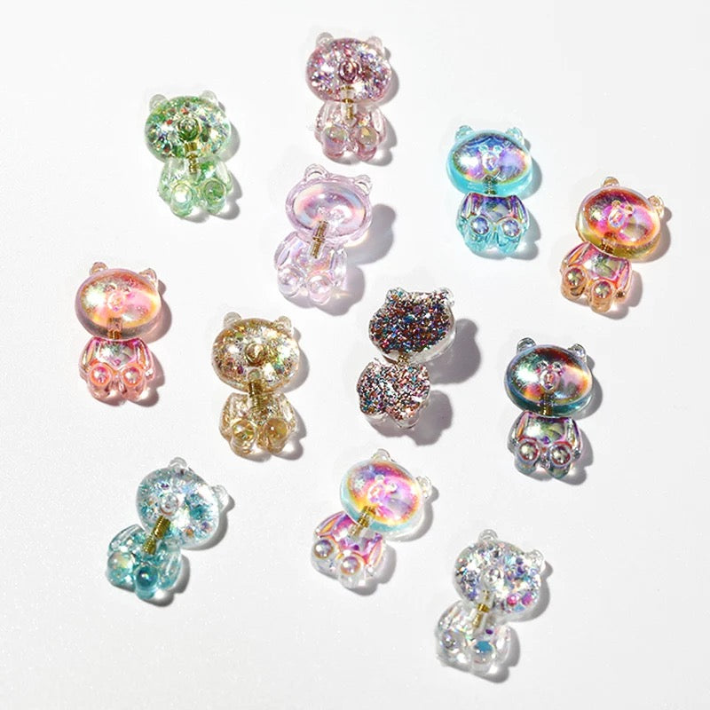 Nail Charm Gummies Bear 3D Design 2pcs Beyond Beauty Page