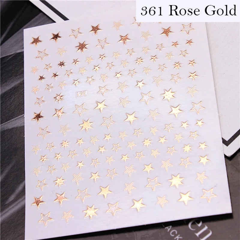 Nail Sticker Star Rose Gold RG361 Premier Nail Supply