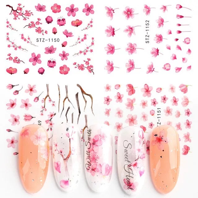 Nail Sticker Blossoms Flowers STZ -1150 Premier Nail Supply