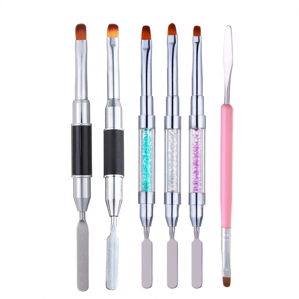 Dual Polygel Brush 2in1 - #CN22 Premier Nail Supply