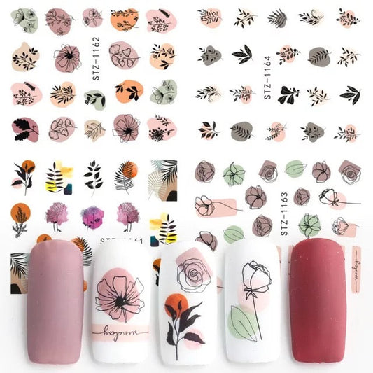 Nail Sticker Laura’s Floral STZ-1162 Premier Nail Supply