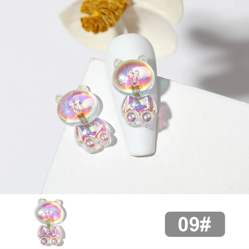 Nail Charm Gummies Bear 3D Design 2pcs Beyond Beauty Page