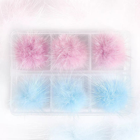 Nail Fluffy Pom Pom Magnetic Ball - POMPB5 Premier Nail Supply