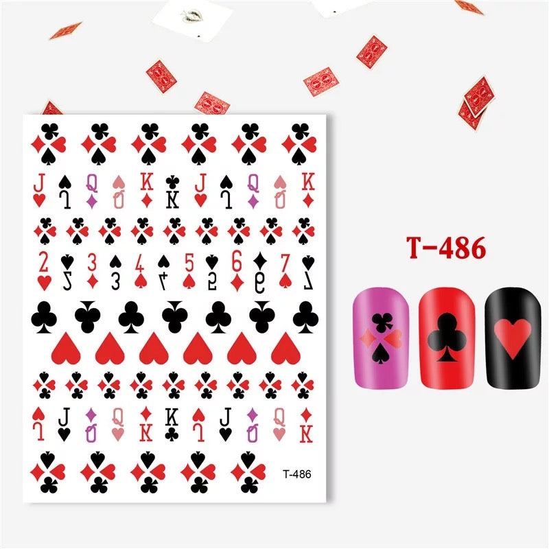 Nail Sticker Game Card T486 Premier Nail Supply