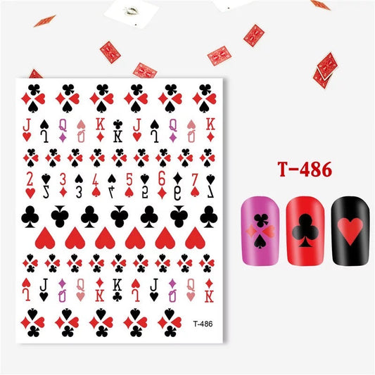 Nail Sticker Game Card T486 Premier Nail Supply