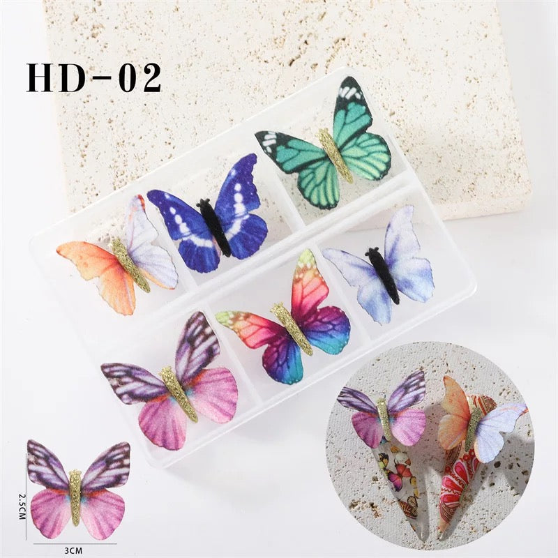 3D Butterfly Nail Charms Magnetic Pompous -#25686 Premier Nail Supply