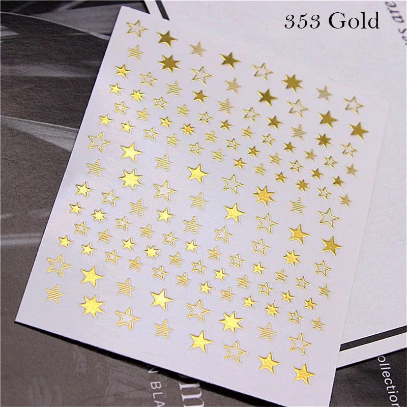 Nail Sticker Gold Star Sticker 353 Premier Nail Supply