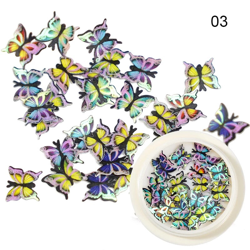 3D Rainbow Butterflies ZP03 Premier Nail Supply