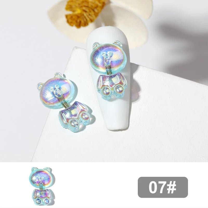 Nail Charm Gummies Bear 3D Design 2pcs Beyond Beauty Page