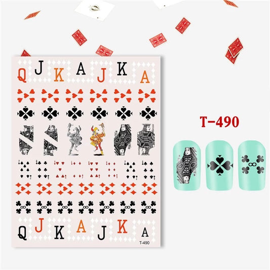 Nail Sticker Game Card T490 Premier Nail Supply
