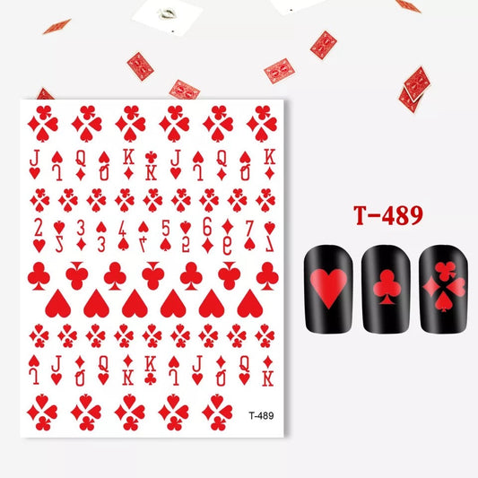 Nail Sticker Game Card T489 Premier Nail Supply