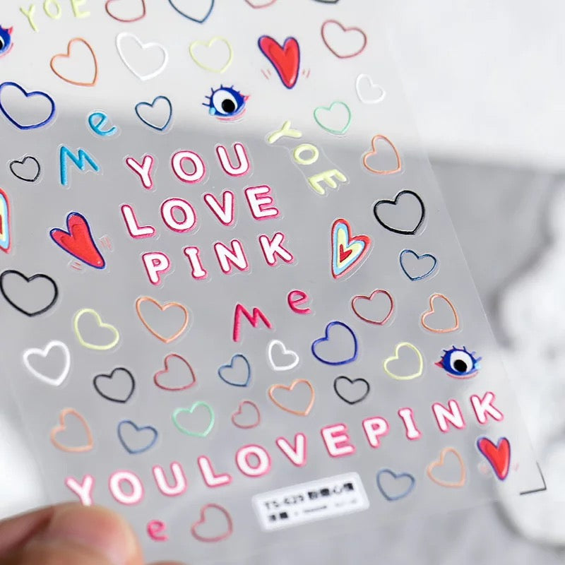 Nail Sticker Heart ST629 Premier Nail Supply