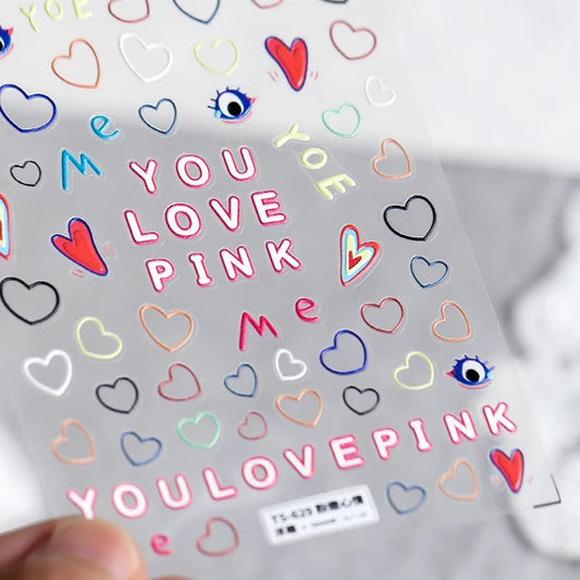 Nail Sticker Heart ST629 Premier Nail Supply