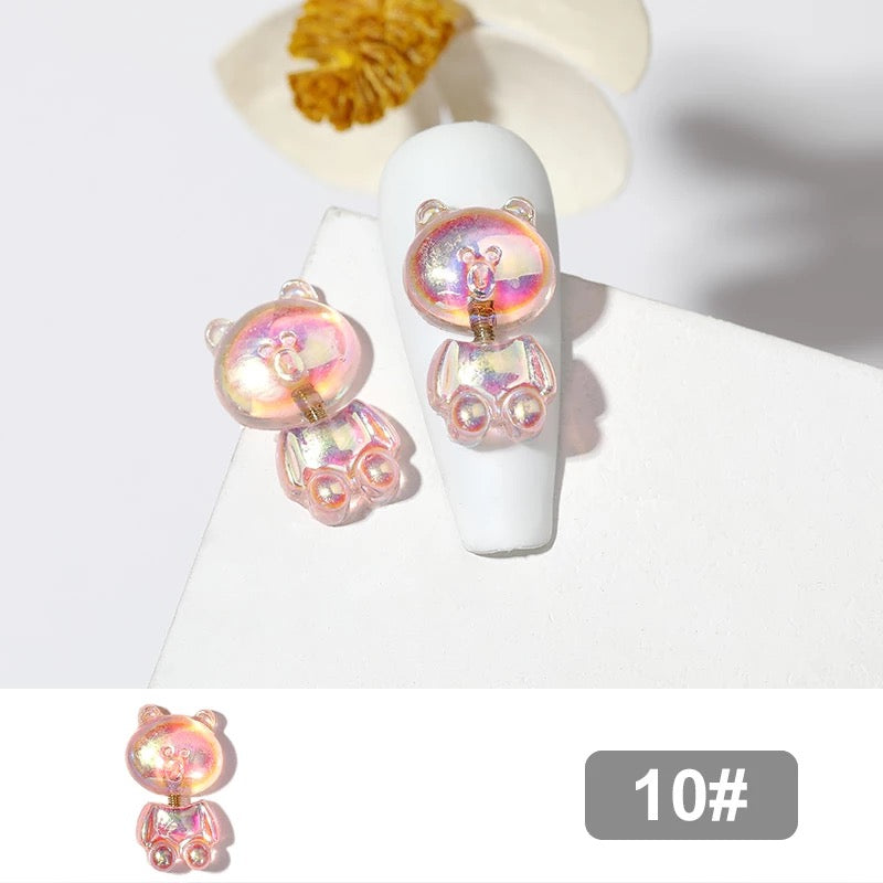 Nail Charm Gummies Bear 3D Design 2pcs Beyond Beauty Page