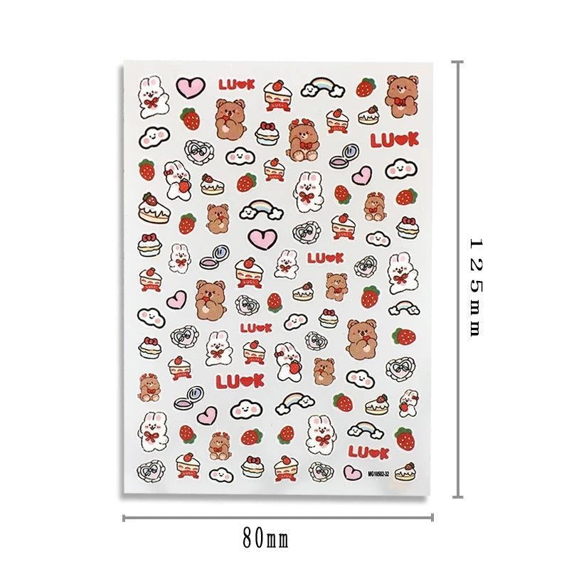 Nail Sticker Cupcake LU❤️K - LU❤️K MG1050232 Premier Nail Supply